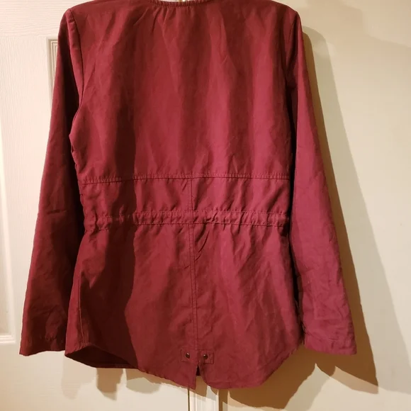 Maurices Round Neck Solid Drawcord Waist Jacket - Picture 4 of 9